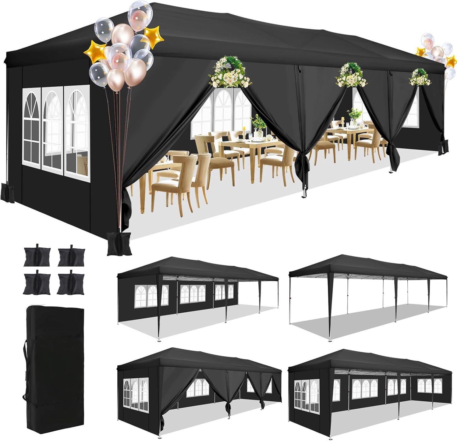 Gazebo Pop Up - خيمة قابلة للطي مقاس 10x30 قدم
