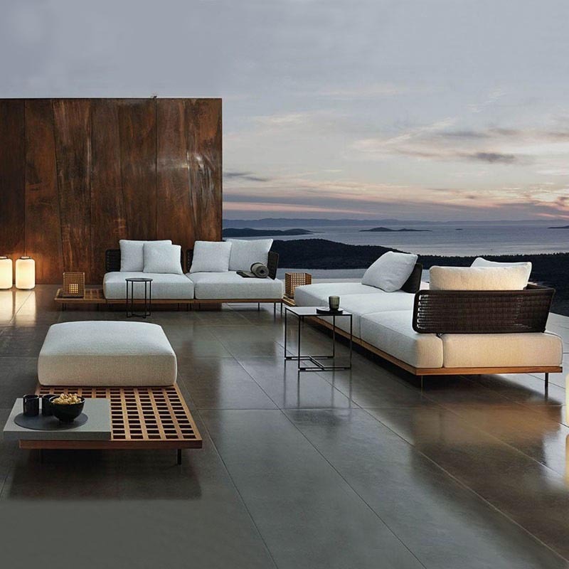 Outdoor Furniture Teak - أريكة خارجية من خشب الساج المقاوم