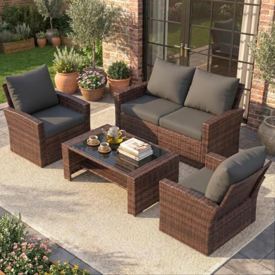 Outdoor Furniture Loveseat - طقم أثاث للفناء، أطقم أثاث خارجية