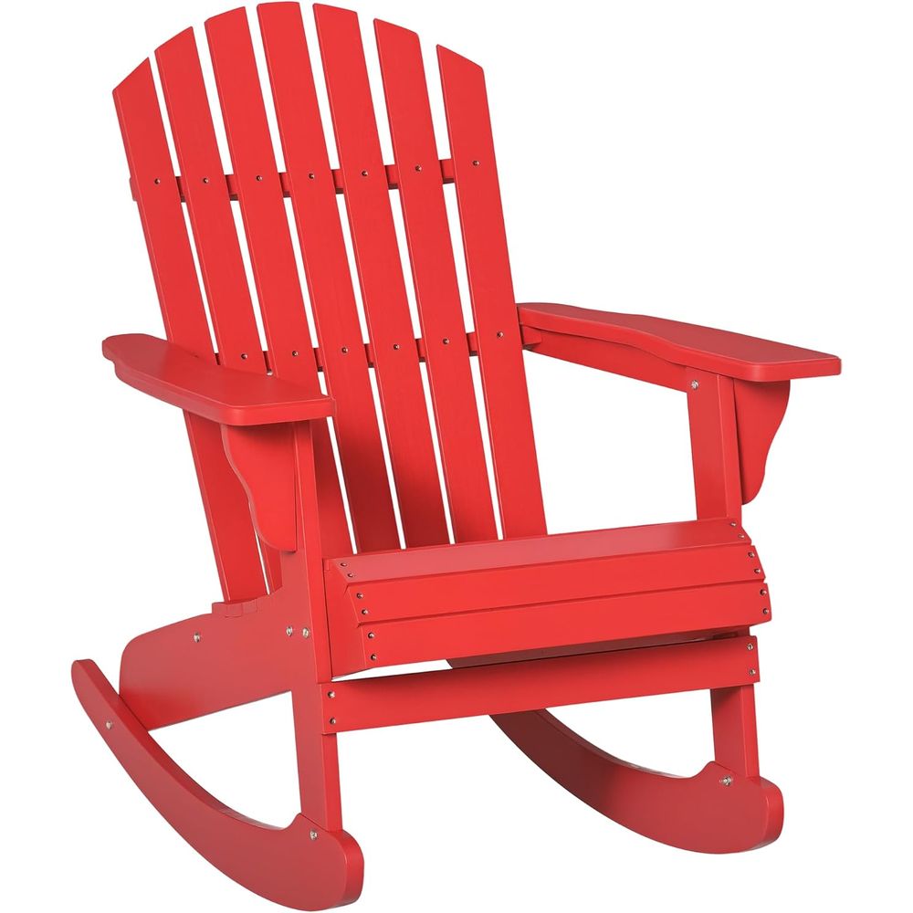 Adirondack Chair Wood - كرسي هزاز خشبي أديرونداك للاستخدام الخارجي،