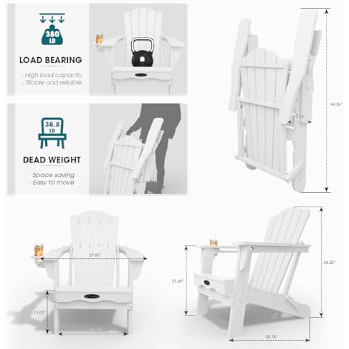 مجموعة من قطعتين من كراسي أدير - مراجعة Adirondack Chair Wood وسعره