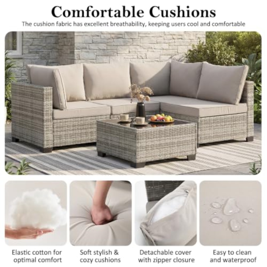 مجموعة أثاث خارجي من الخيزران، - مراجعة Outdoor Furniture Loveseat وسعره