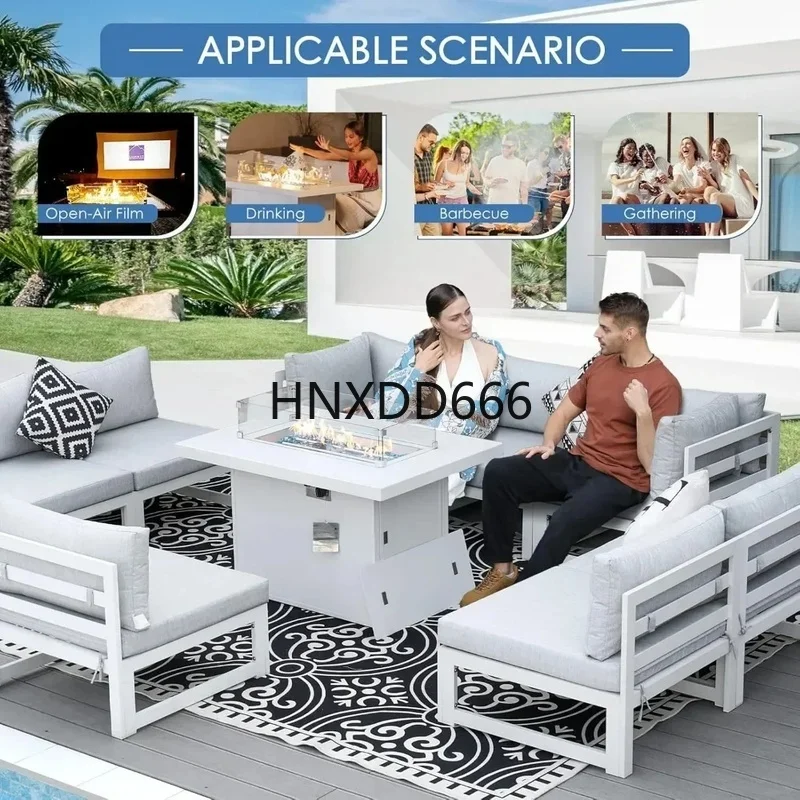 طقم جلوس خارجي من الألومنيوم م - مراجعة Outdoor Furniture And Fire Pit وسعره