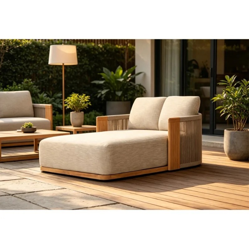 سرير استرخاء خارجي من خشب السا - مراجعة Outdoor Furniture Teak وسعره