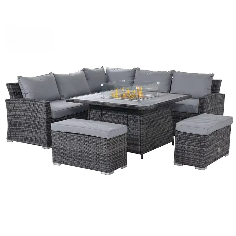 طقم أريكة للحدائق والشرفات مقا - مراجعة Outdoor Furniture And Fire Pit وسعره
