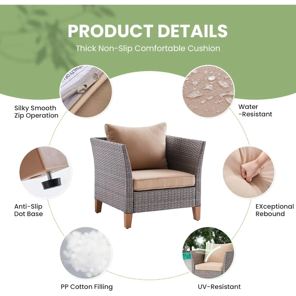 طقم أثاث فناء مكون من 5 قطع، أ - مراجعة Outdoor Furniture Loveseat وسعره