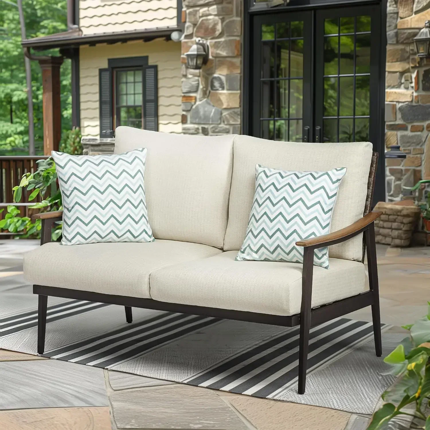 أريكة خارجية لشخصين، أثاث فناء - مراجعة Outdoor Furniture Loveseat وسعره