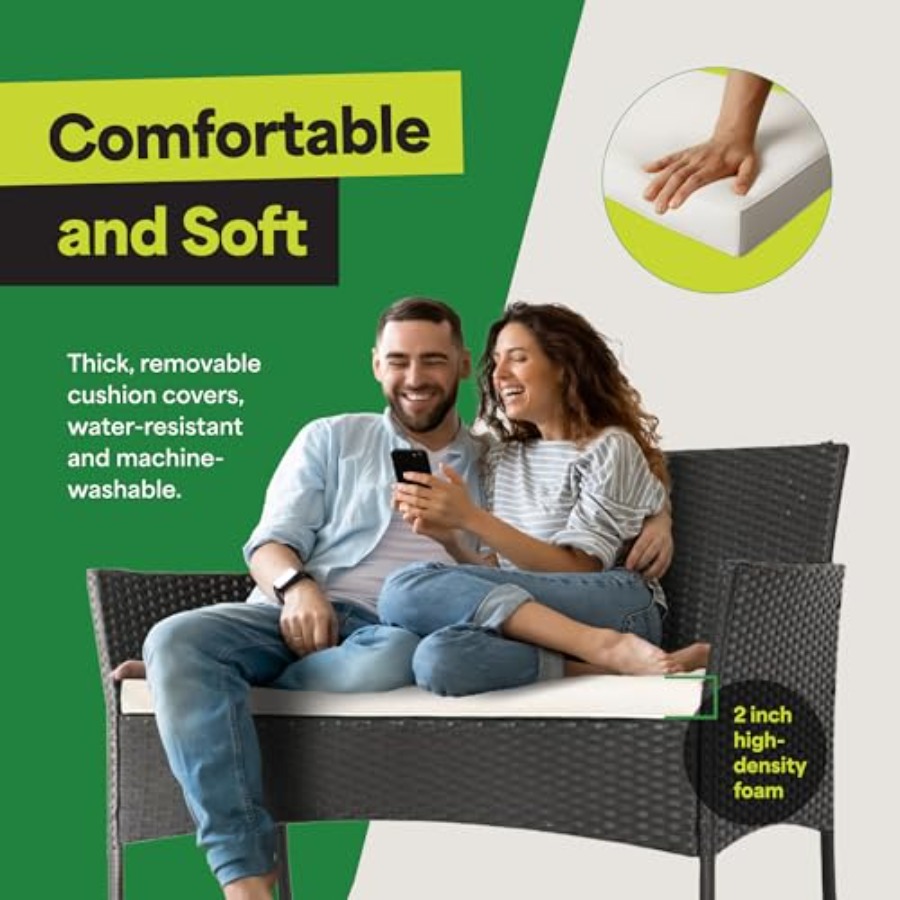 طقم أثاث خارجي مكون من 4 قطع - - مراجعة Outdoor Furniture Loveseat وسعره