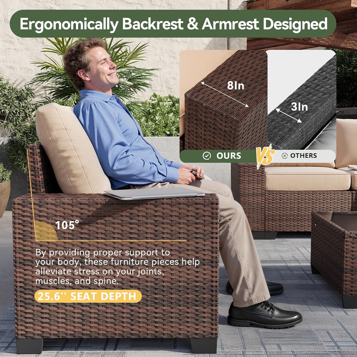 طقم أثاث فناء مكون من 7 قطع مع - مراجعة Outdoor Furniture And Fire Pit وسعره