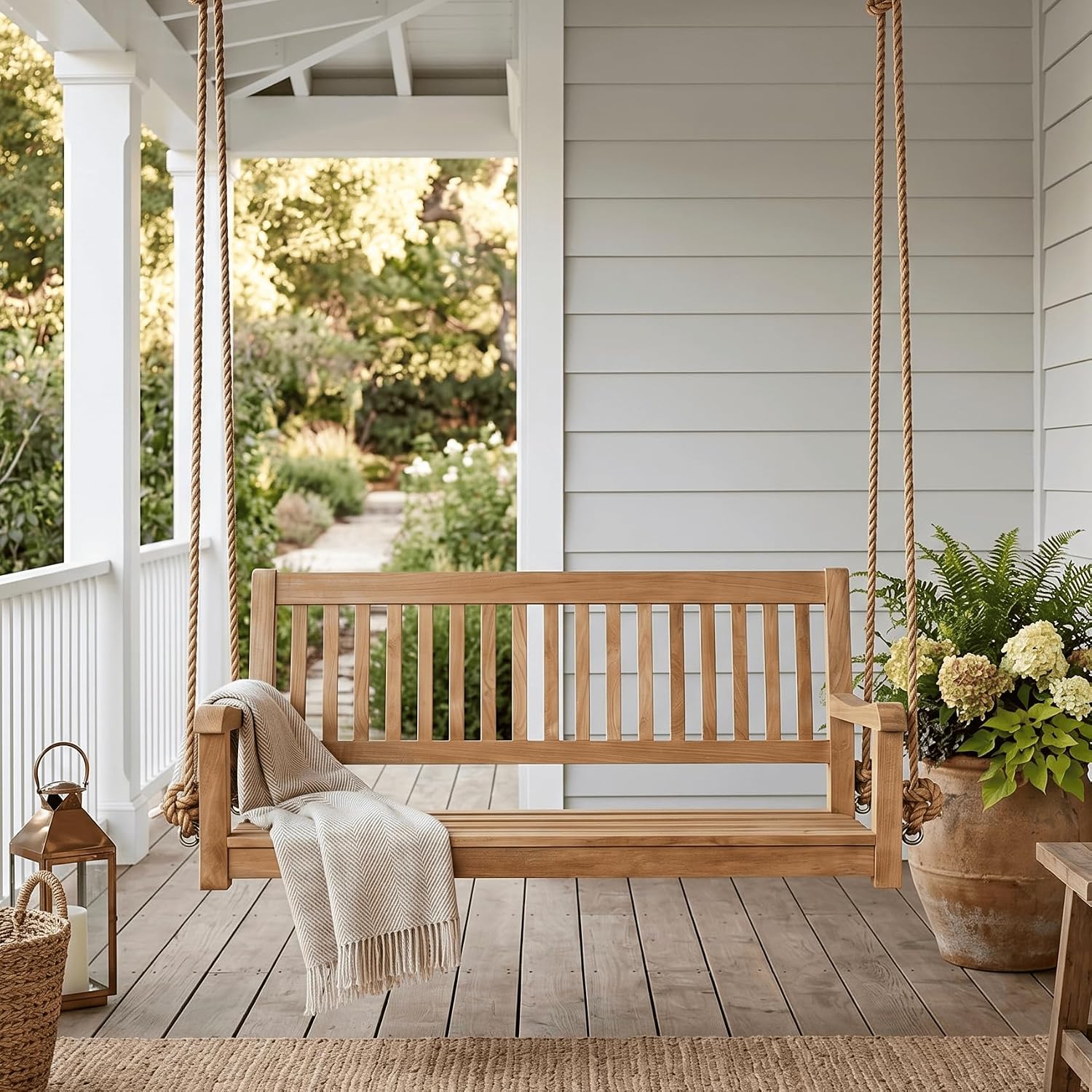 أرجوحة خشبية من خشب الساج عالي - مراجعة Outdoor Furniture Teak وسعره