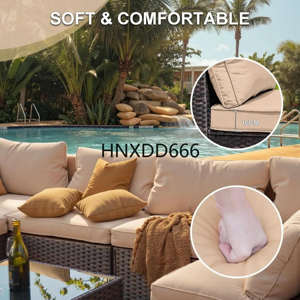 طقم أثاث فناء مكون من 7 قطع مع - مراجعة Outdoor Furniture And Fire Pit وسعره