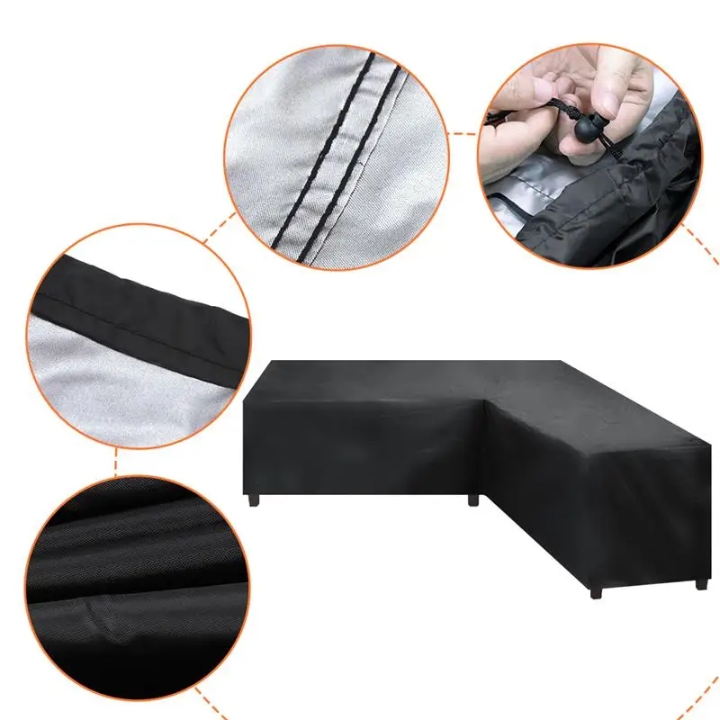 غطاء أثاث خارجي على شكل حرف L، - مراجعة Outdoor Furniture Sofa وسعره
