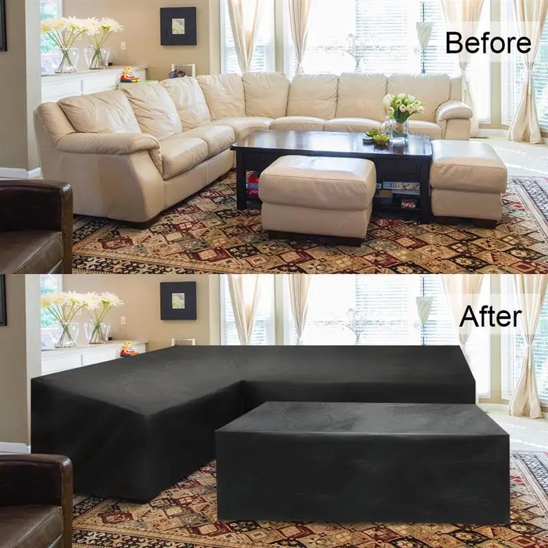 غطاء أثاث خارجي على شكل حرف L، - مراجعة Outdoor Furniture Sofa وسعره
