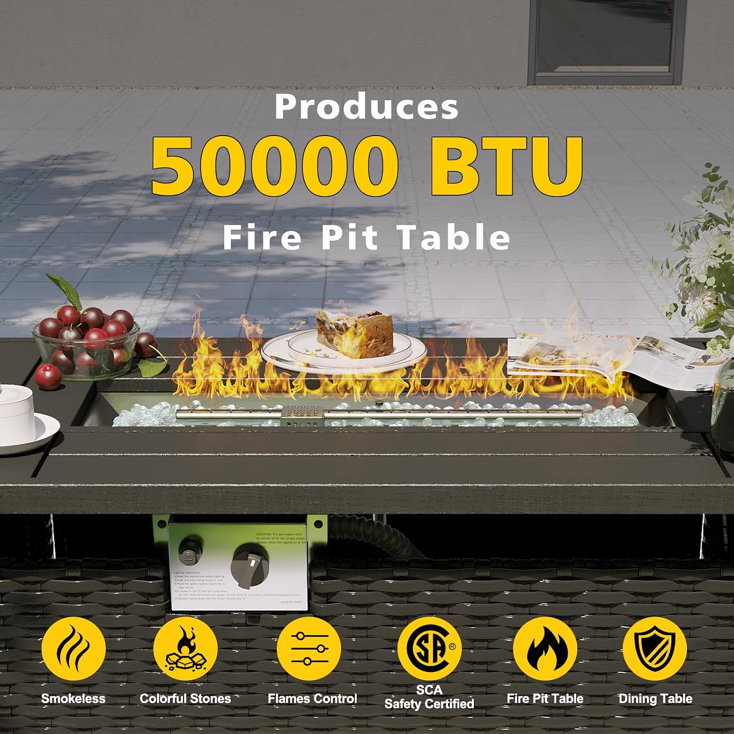 طقم أثاث فناء مع طاولة حفرة نا - مراجعة Outdoor Furniture And Fire Pit وسعره