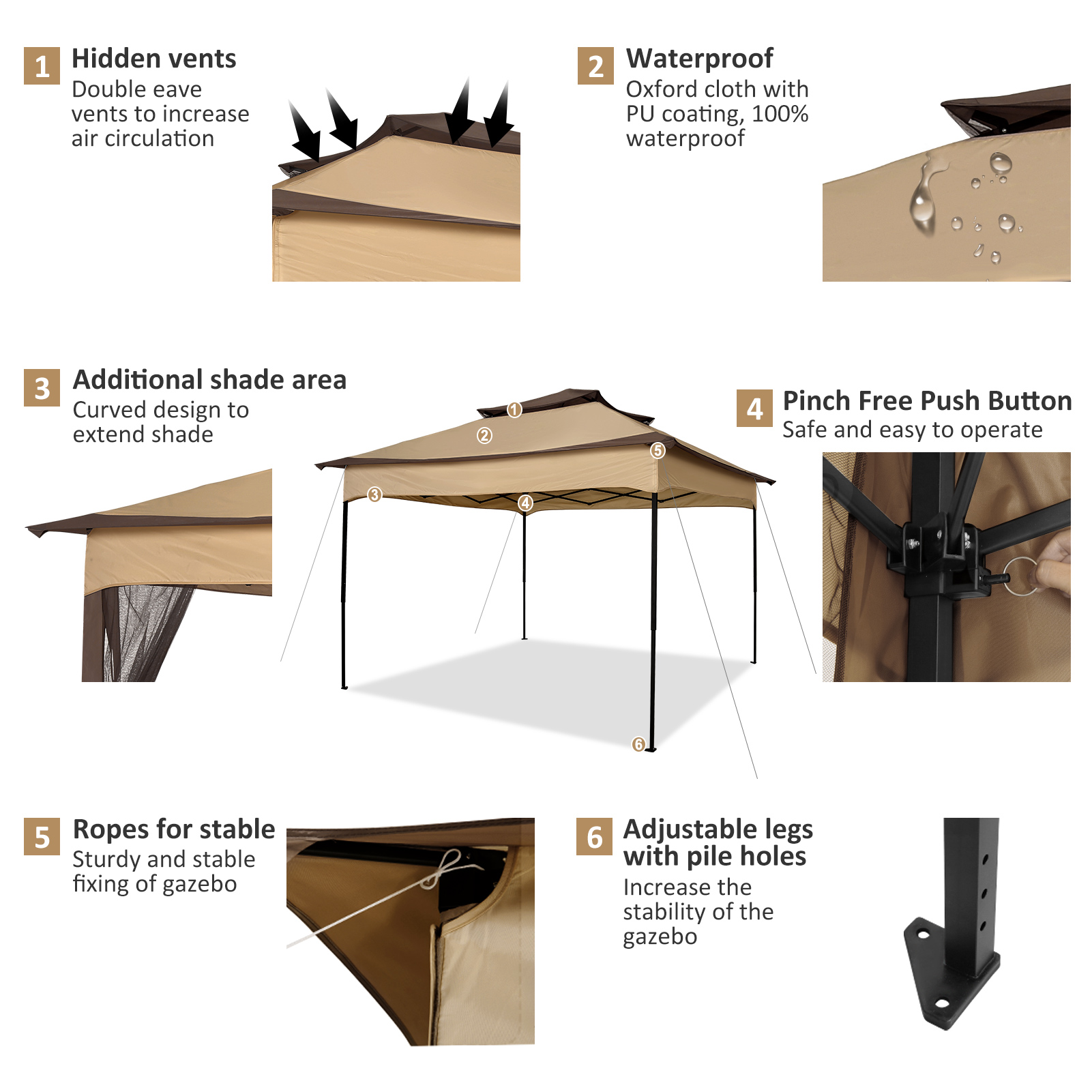 خيمة قابلة للطي 12×12 قدم - خي - مراجعة Gazebo Pop Up وسعره