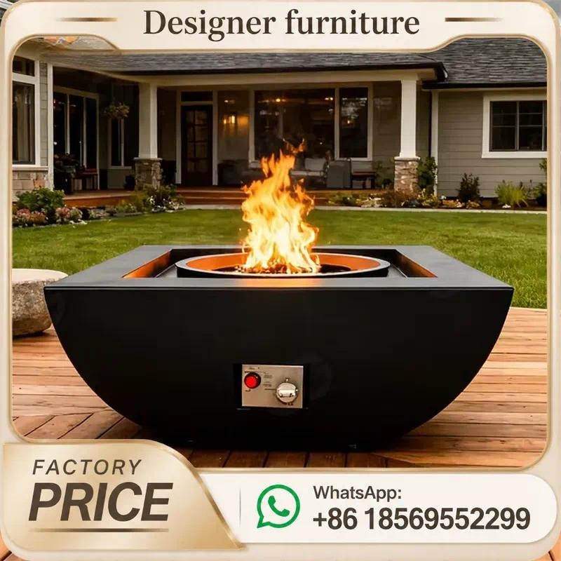 طاولة حفرة نار خارجية مخصصة تع - مراجعة Outdoor Furniture And Fire Pit وسعره