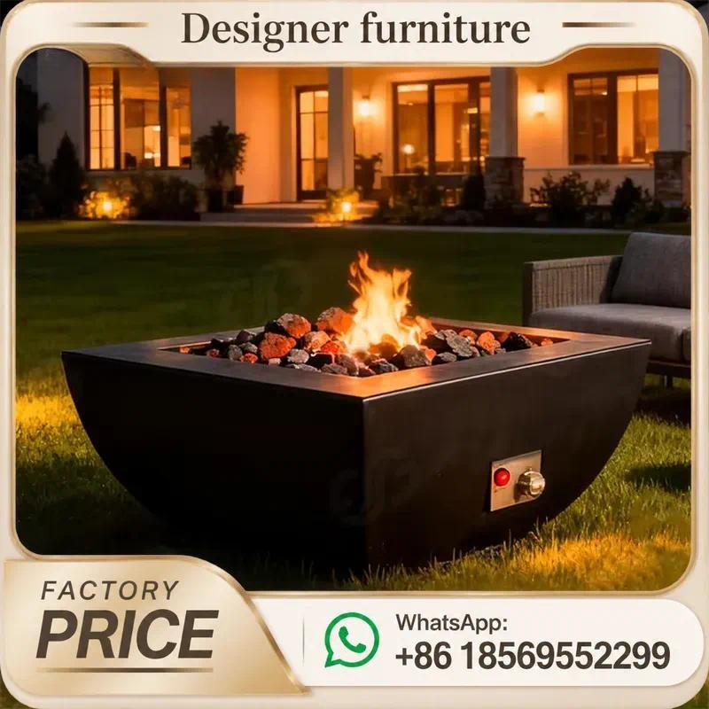 طاولة حفرة نار خارجية مخصصة تع - مراجعة Outdoor Furniture And Fire Pit وسعره
