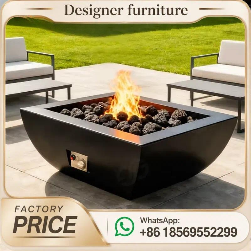 طاولة حفرة نار خارجية مخصصة تع - مراجعة Outdoor Furniture And Fire Pit وسعره