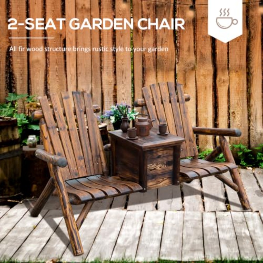كرسي أديرونداك خشبي مزدوج للجل - مراجعة Adirondack Chair Wood وسعره