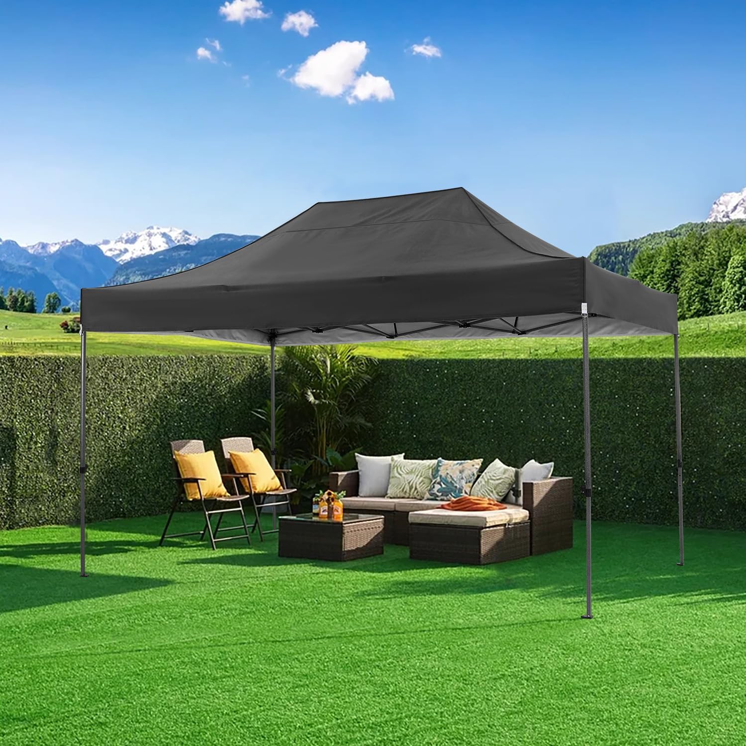 خيمة قابلة للطي 10×15 قدم مع 4 - مراجعة Gazebo Pop Up وسعره