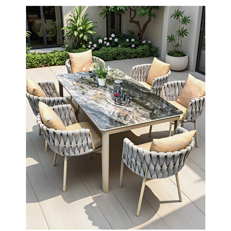 طاولات وكراسي خارجية بتصميم نو - مراجعة Outdoor Furniture Teak وسعره