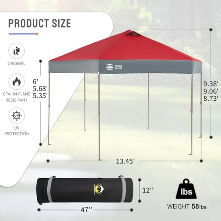جازيبو قابل للطي 14x14، سنة 20 - مراجعة Gazebo Pop Up وسعره