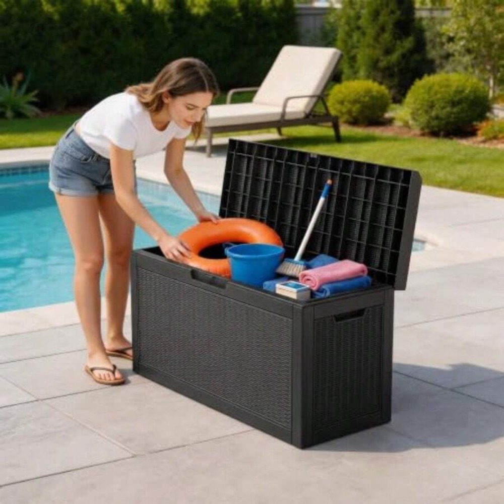 صندوق تخزين خارجي مقاوم للماء  - مراجعة Outdoor Furniture Weatherproof وسعره