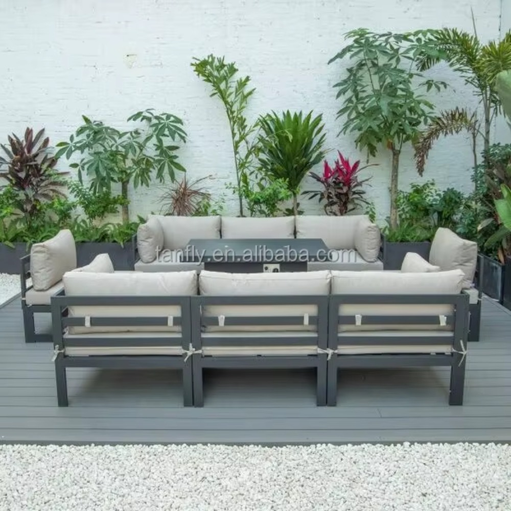 طقم أثاث خارجي للفنادق والفلل، - مراجعة Outdoor Furniture And Fire Pit وسعره