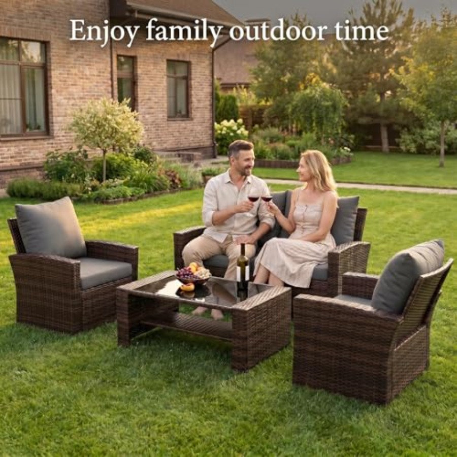 طقم أثاث للفناء، أطقم أثاث خار - مراجعة Outdoor Furniture Loveseat وسعره
