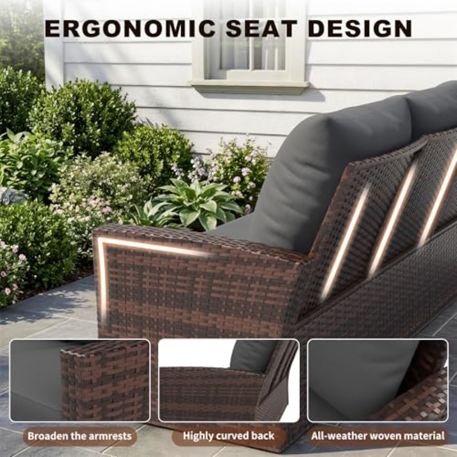 طقم أثاث للفناء، أطقم أثاث خار - مراجعة Outdoor Furniture Loveseat وسعره
