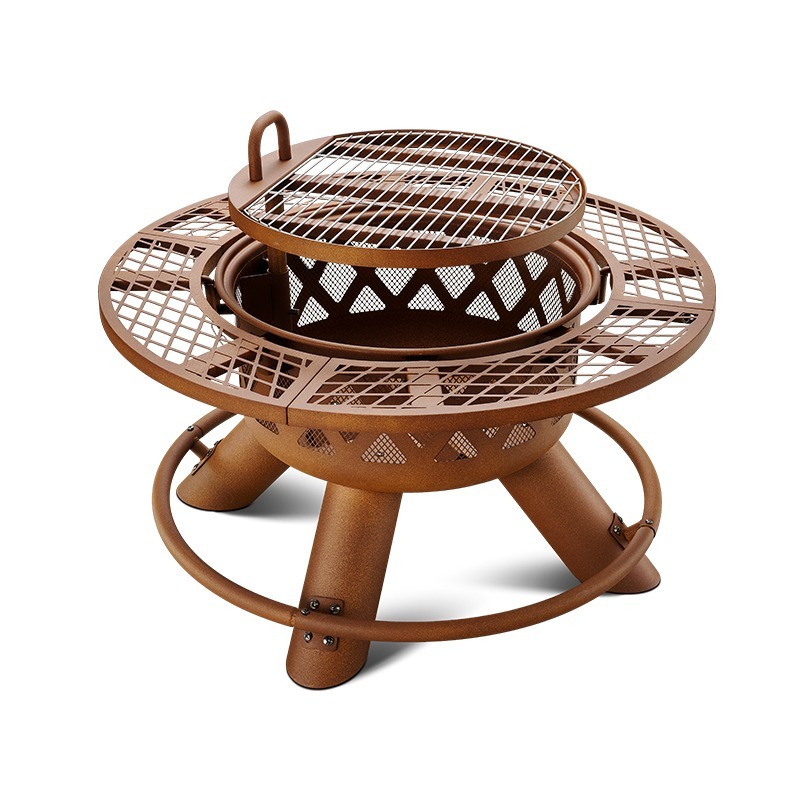 مجموعة شواء وتدفئة خارجية حديث - مراجعة Outdoor Furniture And Fire Pit وسعره