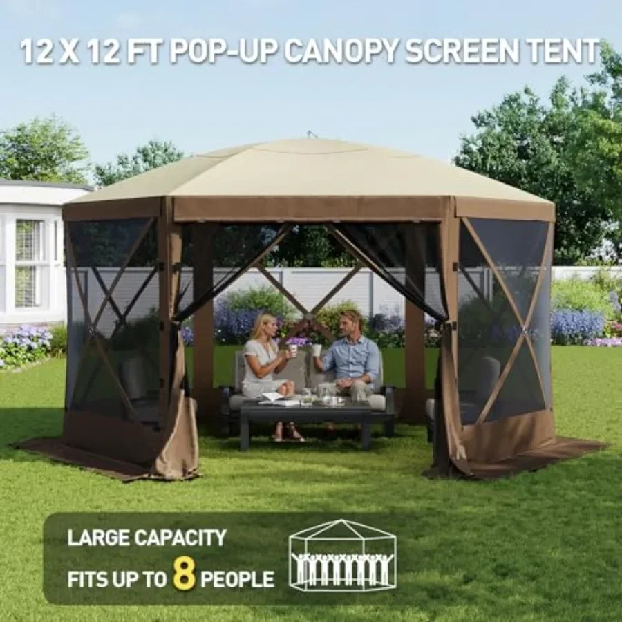 خيمة قابلة للطي بستة جوانب مع  - مراجعة Gazebo Pop Up وسعره