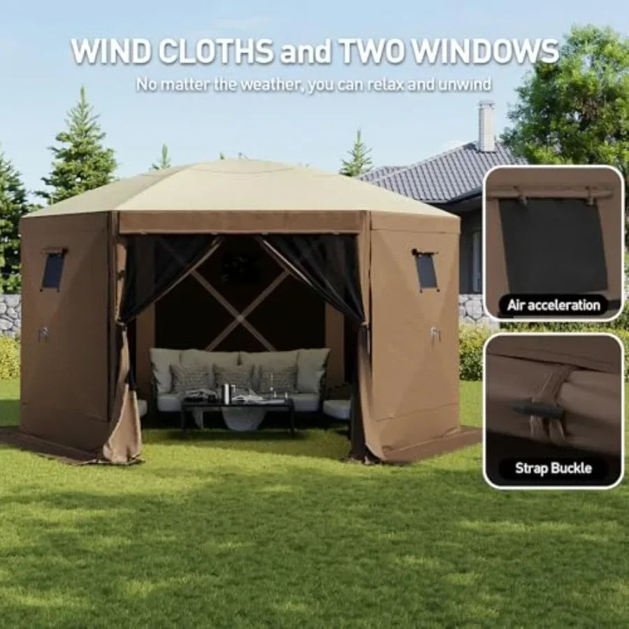 خيمة قابلة للطي بستة جوانب مع  - مراجعة Gazebo Pop Up وسعره