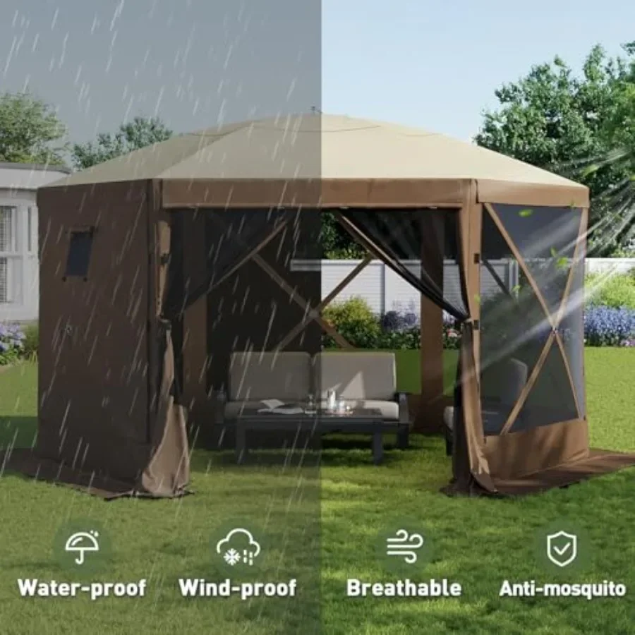 خيمة قابلة للطي بستة جوانب مع  - مراجعة Gazebo Pop Up وسعره
