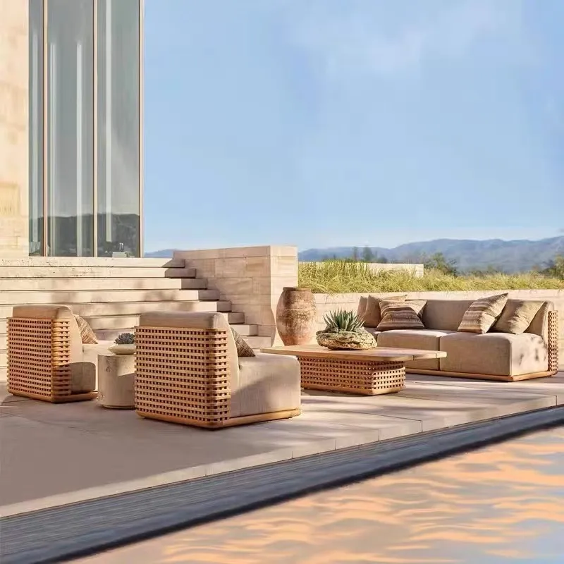 طقم أريكة خشب الساج للحدائق مق - مراجعة Outdoor Furniture Teak وسعره