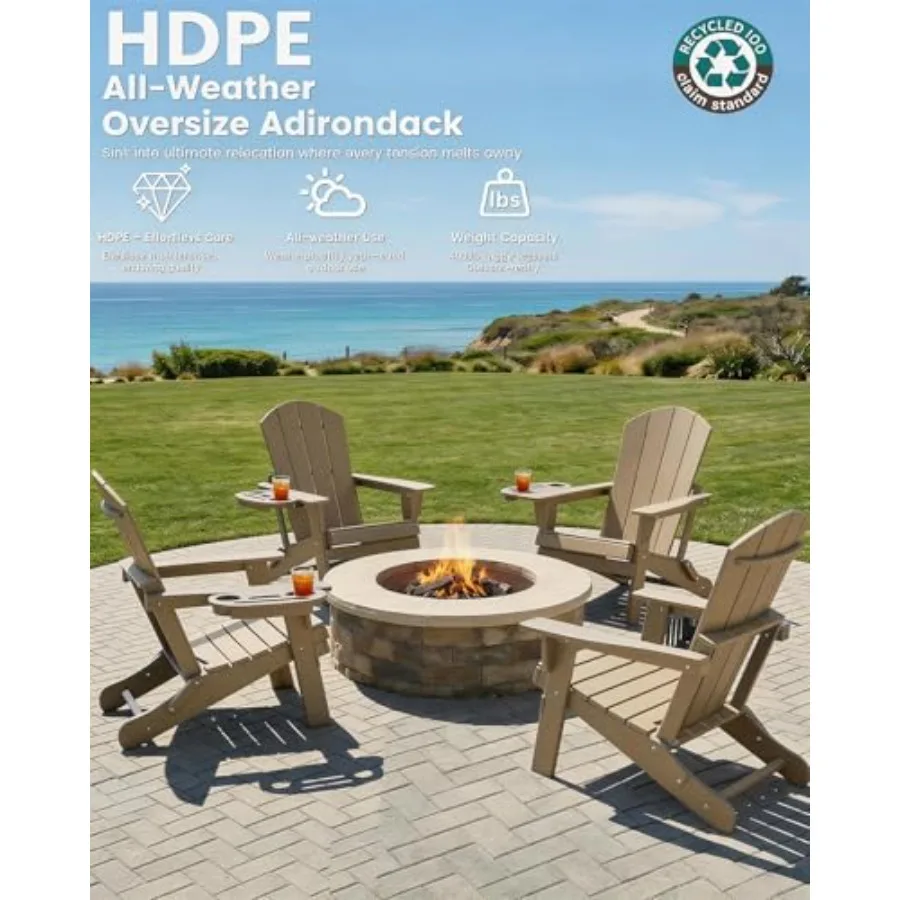 طقم كراسي أديرونداك قابلة للطي - مراجعة Adirondack Chair Wood وسعره