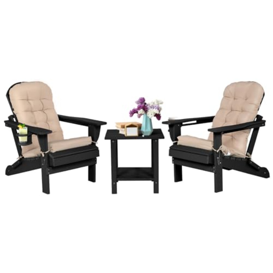 كرسي أديرونداك مع طاولة وحامل  - مراجعة Adirondack Chair Wood وسعره