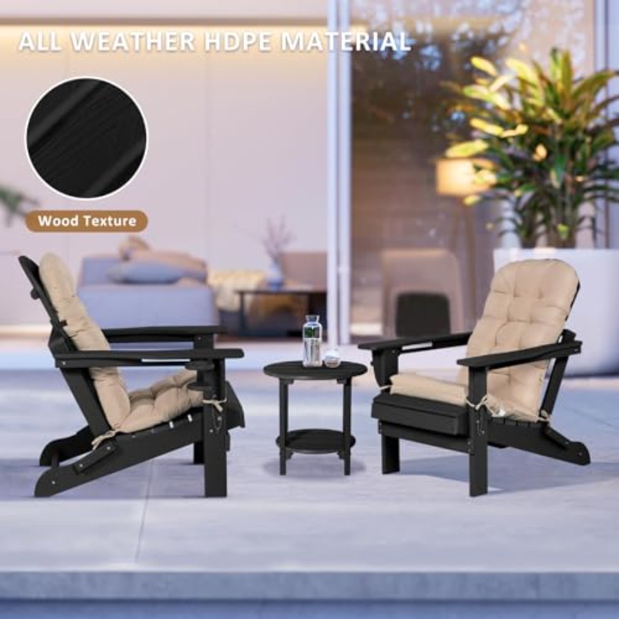 كرسي أديرونداك مع طاولة وحامل  - مراجعة Adirondack Chair Wood وسعره